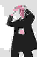 Lacivert Zebra Astar Detaylı Krep Blazer Ceket 01051201.02 