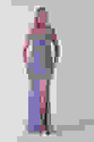 Lavanta Drapeli Parlak Pul Payetli Askılı Abiye 9705539.333 Lavanta