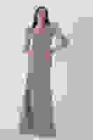 Lavanta Taş İşlemeli Balık Abiye Elbise 9705141.333 Lavanta