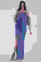 Lila Kolları Şifon Yırtmaçlı Abiye 9705139.41 