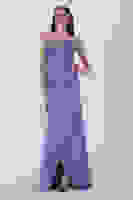 Mavi Göğüs Pul ve Taşlı Saten Abiye 9705294.16 Mavi