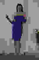 Mor Drapeli Düğme Detaylı Mini Boy Abiye 9705537.03 Mor