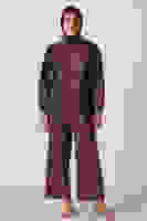 Mürdüm Bileği Lastikli 2 Cepli Fermuar Kapamalı Hırka Pantolonlu Takım 44510854.21 Mürdüm