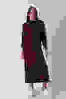 Mürdüm Bileği Lastikli Bisiklet Yaka Tesettür Elbise 31061510.21 Mürdüm