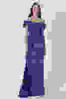 Parliament Drape Detaylı Saten Kumaş Abiye Elbise 9704858.311 