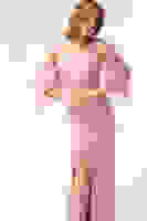 Pudra Kolları Şifon Yırtmaçlı Abiye 9705139.79 