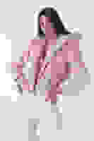 Pudra Peluş Şal Yaka Kapamasız Ceket 0105139.79 