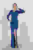 Saks Kruvaze Yaka Boncuk İşlemeli Abiye 1302142.26 