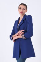 Saks Leopar Astar Detaylı Krep Blazer Ceket 0105120.26 