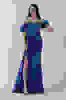 Saks Pul Payet Detaylı Yırtmaçlı Abiye 9705321.26 