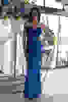 Saks Pul Taş İşlemeli Straplez Balık Abiye 9705304.26 Saks