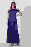 Saks Taş Askılı Düşük Kol Saten Abiye 0806118.26 