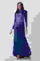 Saks Üzeri Çiçek Desen Boncuk Taş İşlemeli Tesettür Abiye 6502487.26 