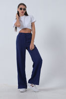 Saks Yüksek Bel Bol Paça Keten Pantolon 01020661.26 