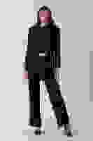 Siyah Altın Toka Detaylı Pantolonlu Takım 4577282.01 Siyah