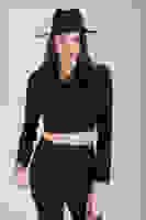 Siyah Astarlı Crop Blazer Ceket 0105118.01 