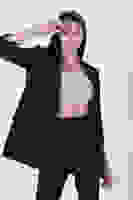 Siyah Astarlı Kolları Düğme Toparlamalı Ceket 0105136.01 