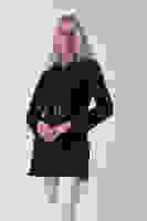 Siyah Bilek ve Omuz Apolet Detaylı Kemerli Düğme Kapamalı Trenç 4200829.01 Siyah