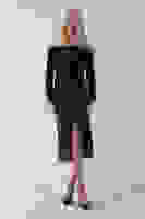 Siyah Büzgülü Deri Etek 0101064.01 