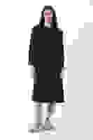 Siyah Çift Cep Detaylı Fermuar Kapamalı Kapüşonlu Kap 44510684.01 Siyah