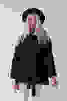 Siyah Gömlek Yakalı 4 Düğme Deri Bukle Detaylı Kaşe Yün Ceket 5307122.01 Siyah