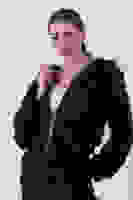 Siyah Gül Desen Bamber Mont 3971015.01 