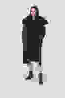 Siyah Kapitone Detaylı Kaşe Kaban 44510261.01 