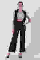 Siyah Kemeri Cırtlı 2 Yan 2 Pile Pantolon 3974121.01 Siyah