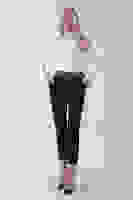 Siyah Kemerli Cepli Havuç Pantolon 03030189.01 Siyah