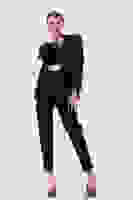 Siyah Klasik Yaka Ceketli Takım 0106309.01 