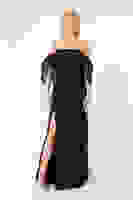 Siyah Kolları Şifon Yırtmaçlı Abiye 9705139.01 