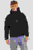 Siyah Logo Baskili Kapüsonlu Puffer Mont 77724K12238849.01 