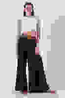 Siyah Ön Çift Pilikaşeli Pantolon 03030151.01 Siyah