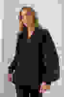 Siyah Önü 4 Düğme Detaylı Taş İşlemeli Bluz 4202891.01 Siyah