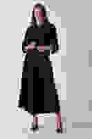 Siyah Önü Düğme Kapamalı Crop Ceket Etekli Tüvid Takım 45950601.01 Siyah