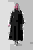 Siyah Önü Tek Düğmeli Kuşaklı Etek Ceket 31040701.01 Siyah