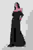 Siyah Pul Payet Detaylı Yırtmaçlı Abiye 9705321.01 