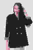 Siyah Şal Yaka Leopar Astarlı Kruvaze Ceket 39711561.01 