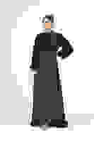 Siyah Simli Kumaşlı Abiye Elbise 6502428.01 