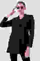 Siyah Simli Tüvit Metal Düğmeli Ceket 0105138.01 