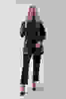 Siyah Üzeri Leopar Desenli Belden Lastikli Pantolon Tunikli Takım 4701402.01 Siyah