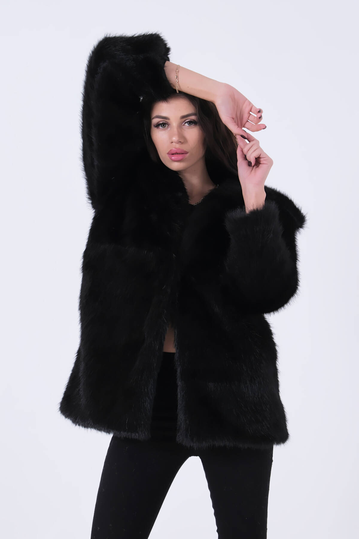 Siyah Uzun Lolita Kürk Kaban 31050729.01 - Ardanewline (1)