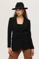 Siyah Vatkalı Astarlı Blazer Ceket 0105110.01