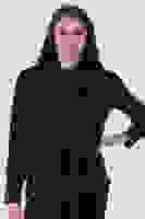 Siyah Yaka Bağlama Detaylı Saten Bluz 3972917.01 