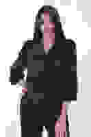 Siyah Yandan Bağlamalı Şifon Bluz 41620062.01 