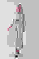 Taş Belden Bağlama Detaylı Yandan Cepli Uzun Trenç 422237.50 Taş