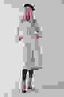 Taş Beli Kemerli Düğme Kapamalı Kapitone Desenli Trenç 44520205.50 Taş