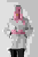 Taş Düğme Kapamalı Kuşaklı Yandan Cepli Trenç 422235.50 Taş