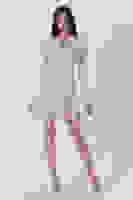 Taş Etek Ucu Pliseli Kruvaze Yaka Midi Boy Ceket Elbise 0104031.50 