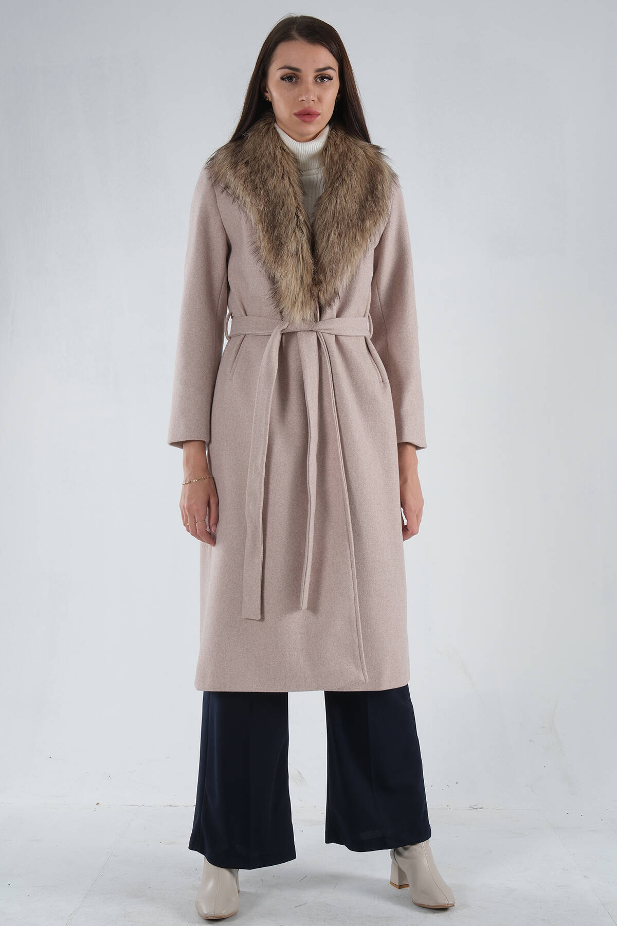 Taş Seyyar Kürklü Astarlı Kaşe Kaban 0108070.50 - Ardanewline (1)